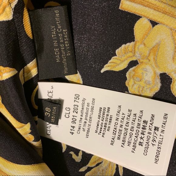 Versace Silk Button Up Shirt - Picture 5 of 7